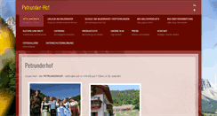 Desktop Screenshot of petrunderhof.com