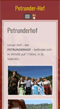 Mobile Screenshot of petrunderhof.com