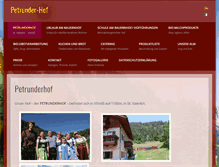 Tablet Screenshot of petrunderhof.com